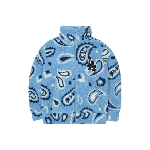 MLB Velvet feel Coat Unisex Light Blue