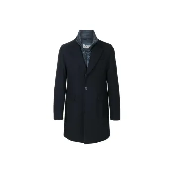 HERNO Hybrid Single Breasted Coat