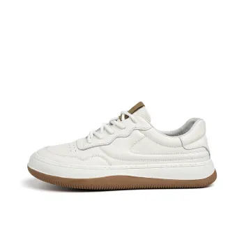 FED Lightweight And Breathable Low Top Skateboard Shoes Men's White