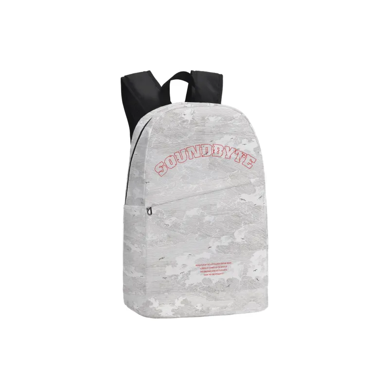 ONRF SOUNDBYTE Collaboration Polyester Backpacks Laptop Bags Backpack Regular Unisex White-2