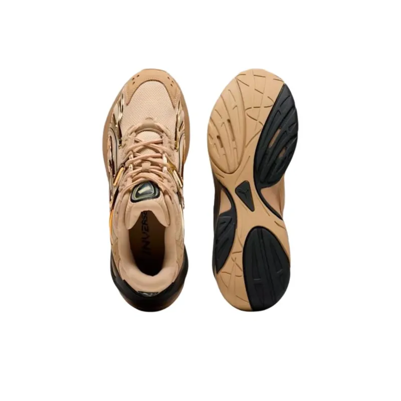 PUMA Inverse Rapid Anti Slip Wear Resistant Low Top Training Shoes Men's Brown Gold-3