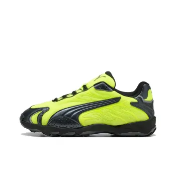 PUMA Inhale Slip Resistant And Breathable Low Top Casual Running Shoes Unisex Black Yellow