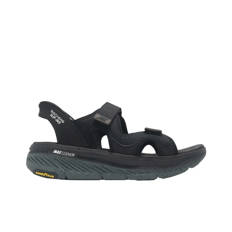 Skechers Max Cushioning Premier 2.0 One Strap Sandals Men's Black-1