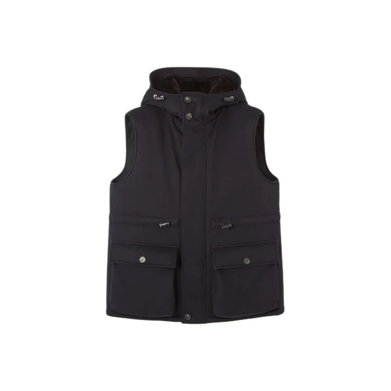 Loro Piana FW24 Vest Men's Marine Blue-0
