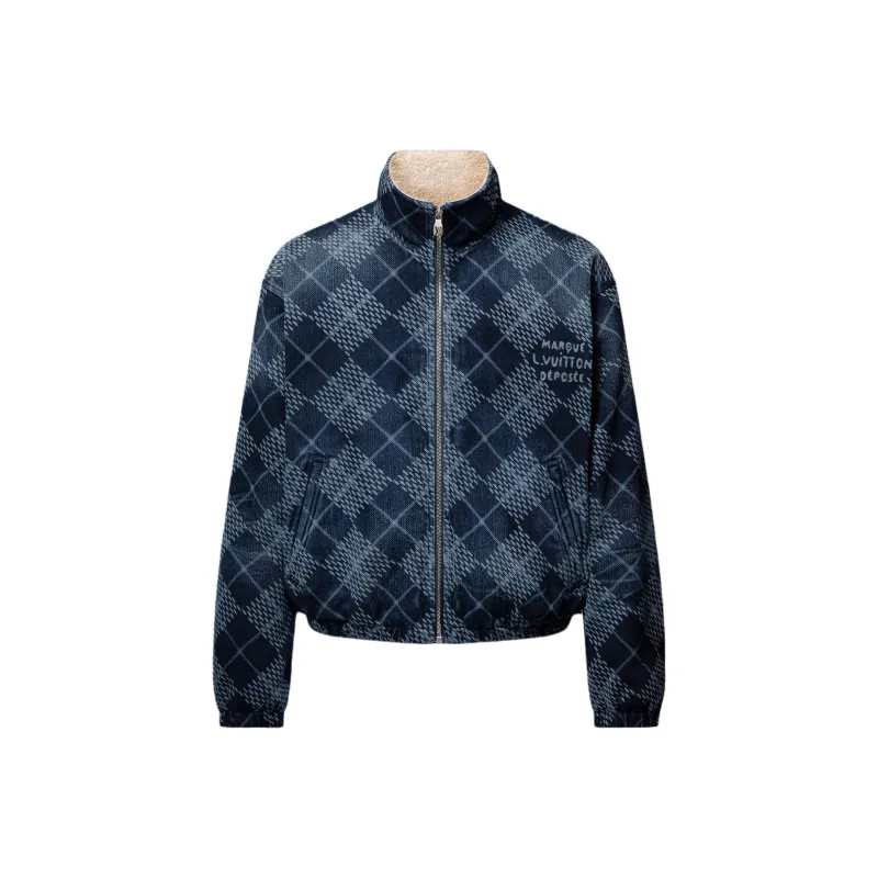 Lv Denim Fleece Blouson-0