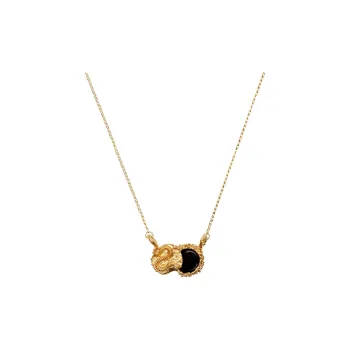 Alighieri 24K Gold Plated Copper Necklaces Unisex Gold
