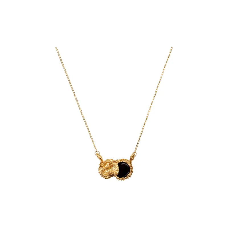 Alighieri 24K Gold Plated Copper Necklaces Unisex Gold-0