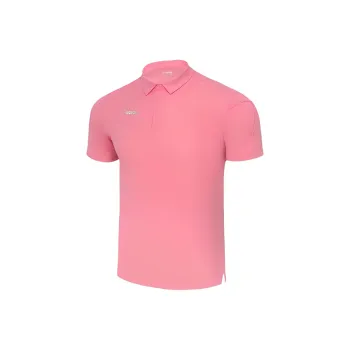 VICTOR Capsule Polo Shirt Unisex Red Crane Pink