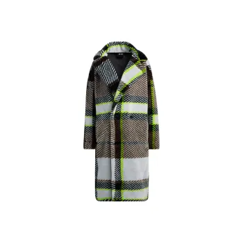 Adidas Originals Ivy Park Halls Of Ivy Plaid Faux Fur Jacket All Gender