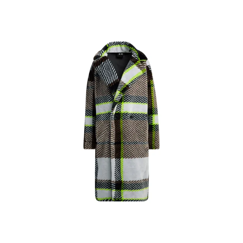 Adidas Ivy Park Halls Of Ivy Plaid Faux Fur Jacket All Gender-0