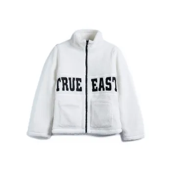 Zoo York FW22 Letter Stand Collar Loose Fit Puffer Jacket Men's White
