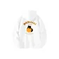 [Blockbuster Spring and Autumn Style]White (MA Hug Orange Black Cat Chest Label _Ma Hug Orange Black Cat Back Label)