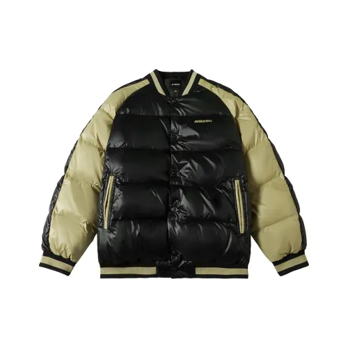 N-MAX Down Jackets Men Black & Pea Green