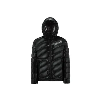 Moncler Shama Logo print Quilted Puffer Jacket