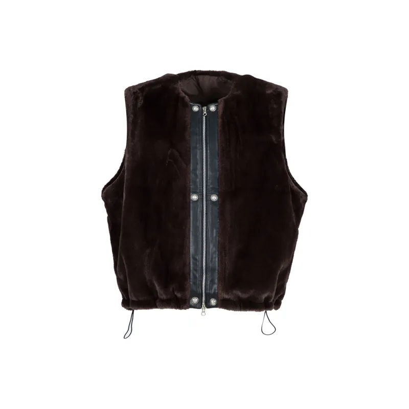 ORANGE DRAGON Vest Unisex Coffee-0
