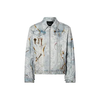 ROCAWEAR SS25 Denim Jacket Unisex Light Blue