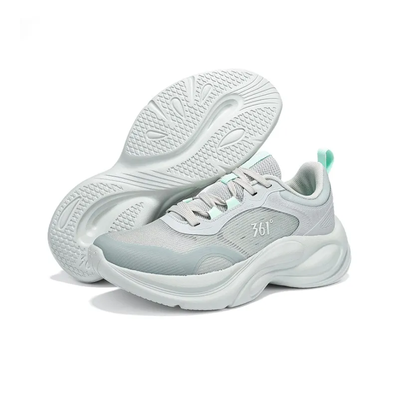361° Cushioning, Breathable, Lightweight Low Top Casual Running Shoes Women's Mint Gray Green Eggshell Green-5