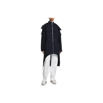 DION LEE Coats Unisex Black