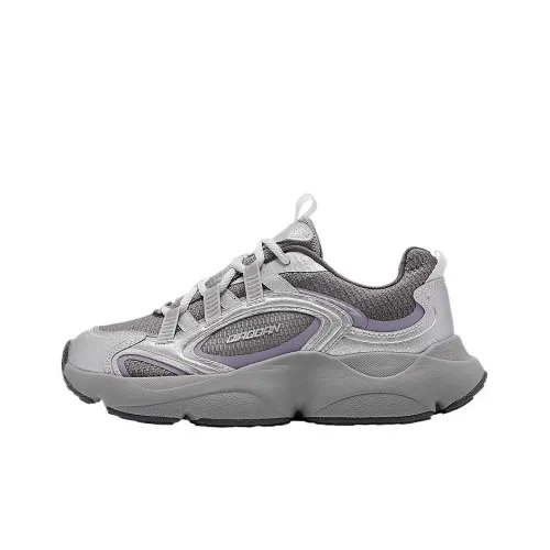 QIAODAN Star Moon Breathable Lightweight Height Increasing Low Top Chunky Sneakers Women's Shark Gray