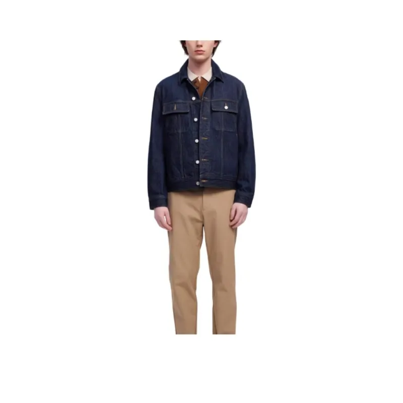 HAZZYS Denim Jacket Men's Dark Blue-0
