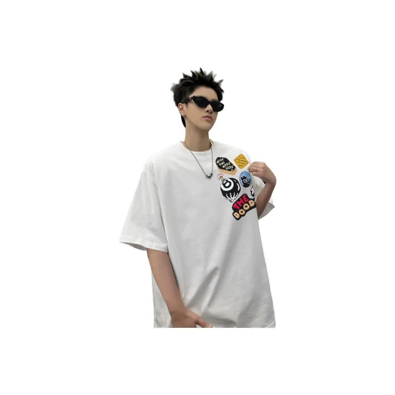 PAINT STAIN Basic T Shirt Unisex-10
