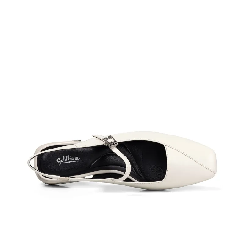 GOLDLION Block Heel High Heels Women's-2