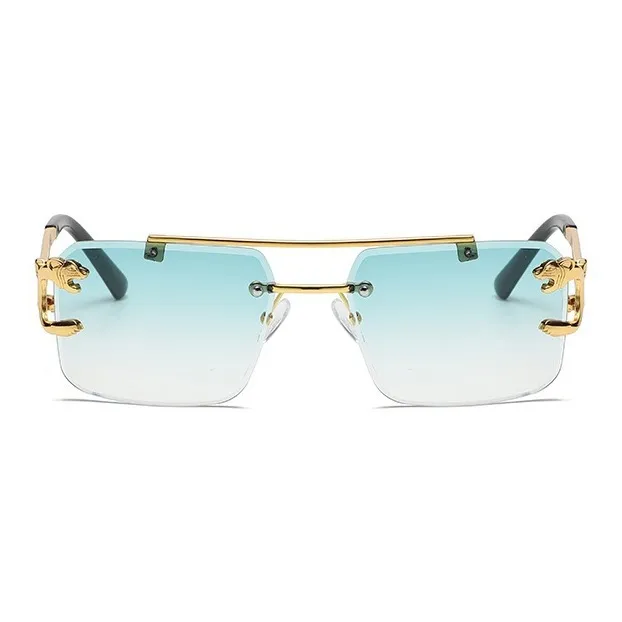 YUZHAOLIN Metal Square Sunglasses Unisex-5