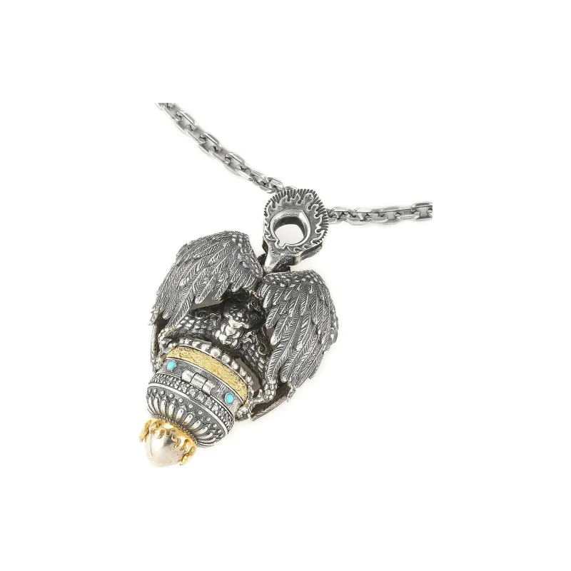 Yamagata S990 Silver Sterling Silver Necklaces Men's-2