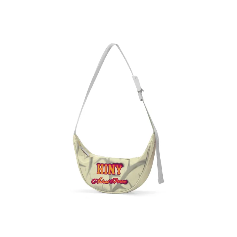 HINY Polyester One Shoulder Crossbody Bag Sling Bag Fanny Pack Regular Unisex White-16