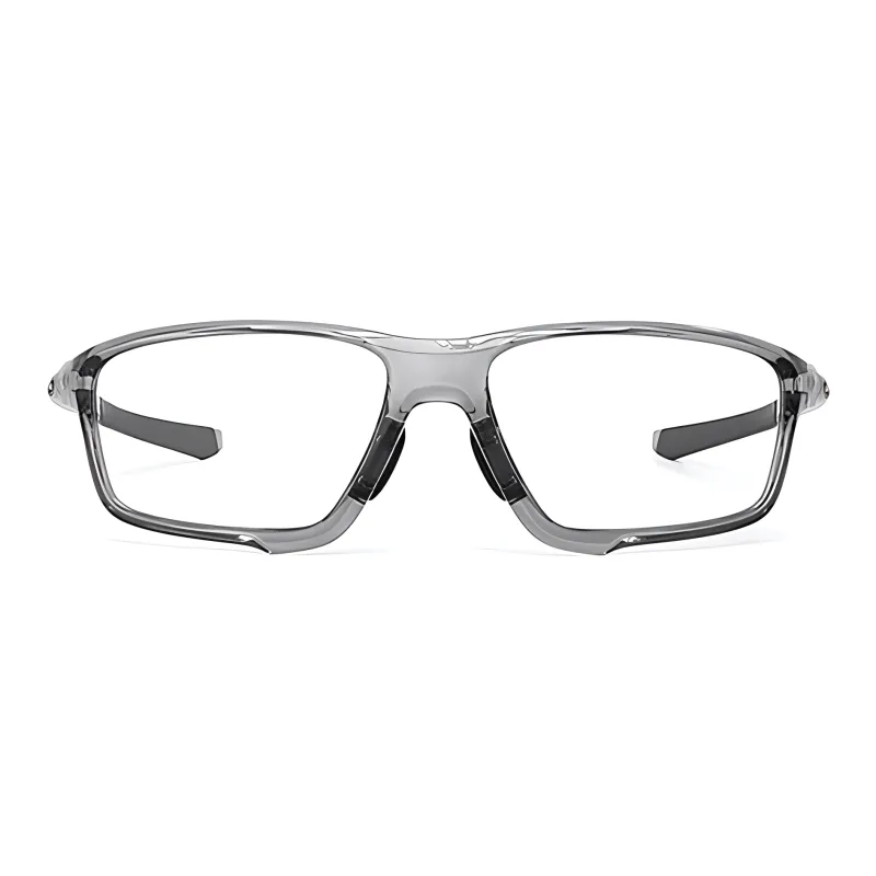 Oakley High Tech Memory Material Irregular Shape Eyeglass Frames Men's Gray-1