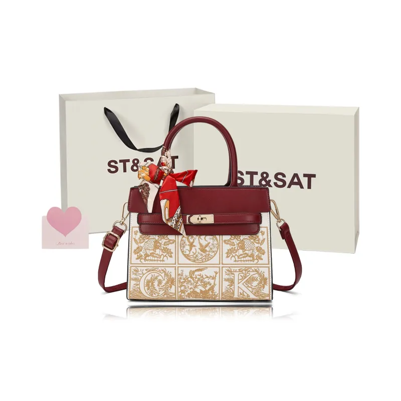 ST&SAT Synthetic Leather Shoulder Bag, Handbag Women's Multicolor-0