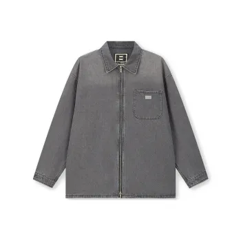 BONELESS Denim Jacket Unisex Dark Gray