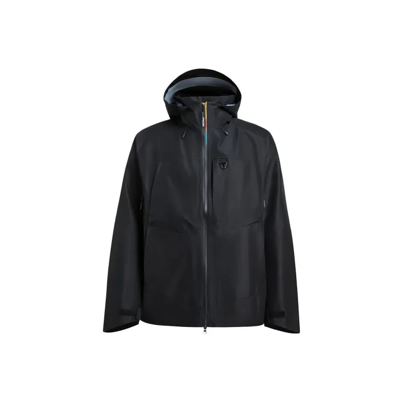 SALOMON OUTLIFE Hiking Business/Casual Cold Wave Waterproof And Windproof Windbreaker Jacket Men's Black-0
