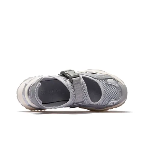 FILA FUSION BIANCO Breathable River Trekking Shoes Women's Silver-2