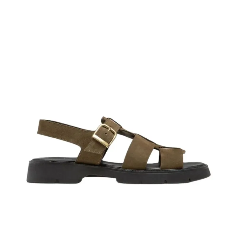 KLEMAN CLEON MANUFACTURE BALLAST V Roman Sandals 3cm Women's Khaki-1