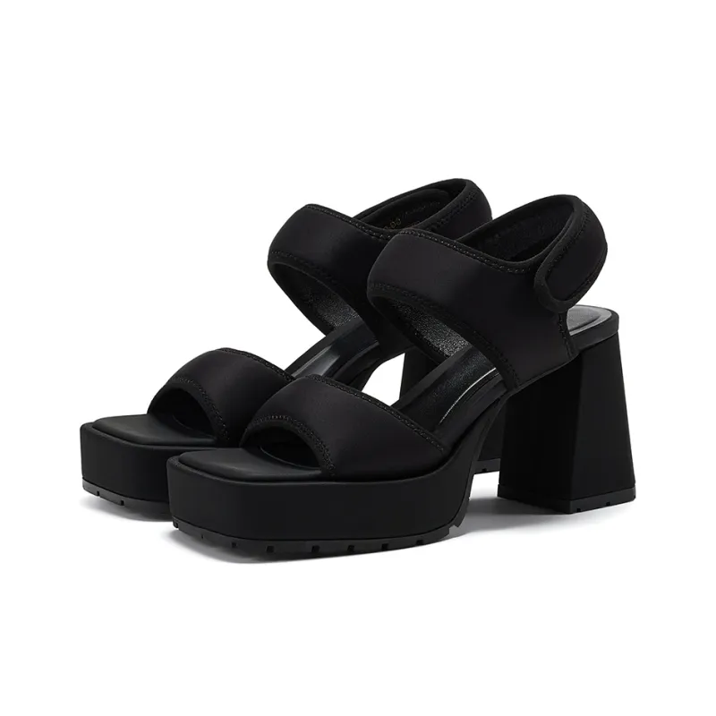 GG CC Chunky Heel One Strap Sandals 9.5cm Women's-1