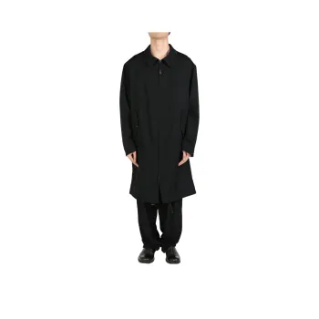 Yohji Yamamoto Pour Homme Long Wool Snap Pocket Jacket