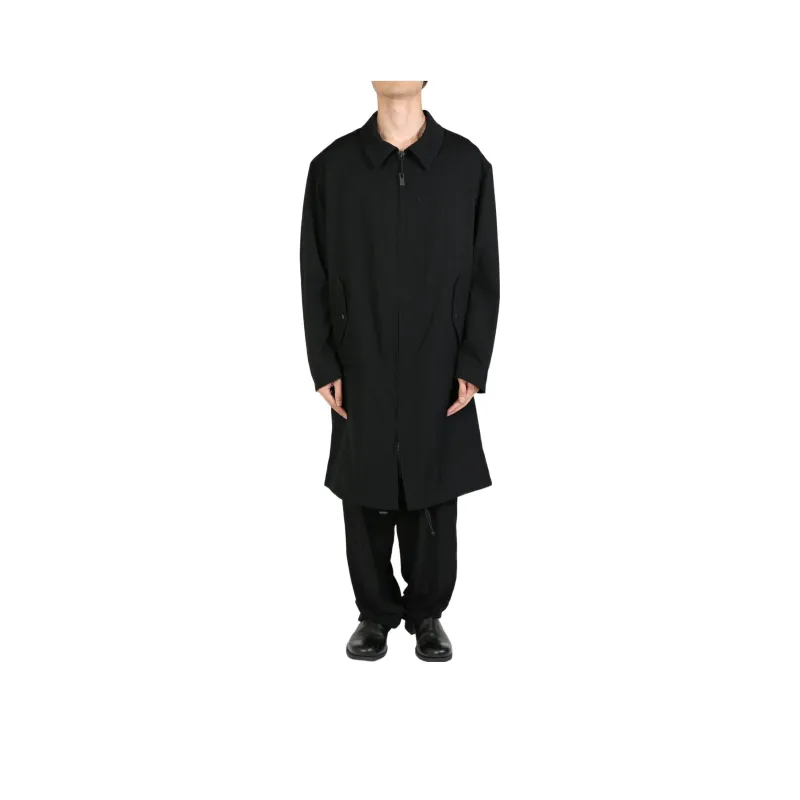 Yohji Yamamoto Pour Homme Long Wool Snap Pocket Jacket-0
