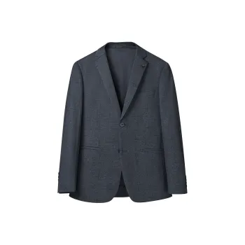 HLA Business Suits Men Blue Gray Pattern 16