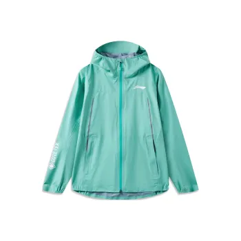 LiNing Running Collection Water Resistant Windproof Breathable Windbreaker Jacket Unisex Pearl Emerald Green