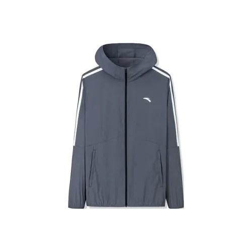 Anta Variety Training Collection Sun Protection Clothing Men's Men's Gray Clothing