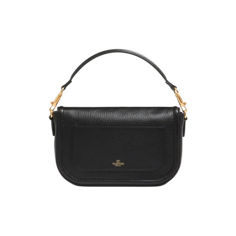 Valentino GARAVANI Matte Calfskin One Shoulder Handbag Women's Black-3