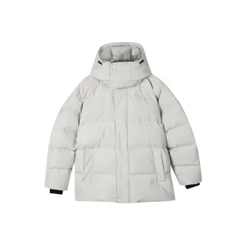 Skechers Colorful Down Jacket Men's Moon Rock Gray