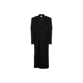 Vetements Boxy Single Breasted Molton Tailored Coat