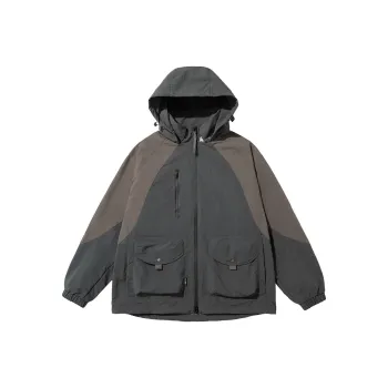SET FUNS SETFUNS Outdoor Sports Jacket Fall Unisex Gray Coffee