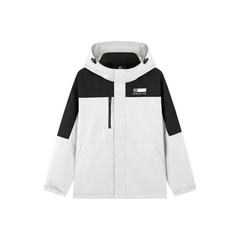 PEAK Variety Training Collection Windbreaker Jacket Unisex Black White-0