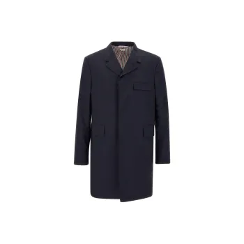 THOM BROWNE Coats Men Marine Blue