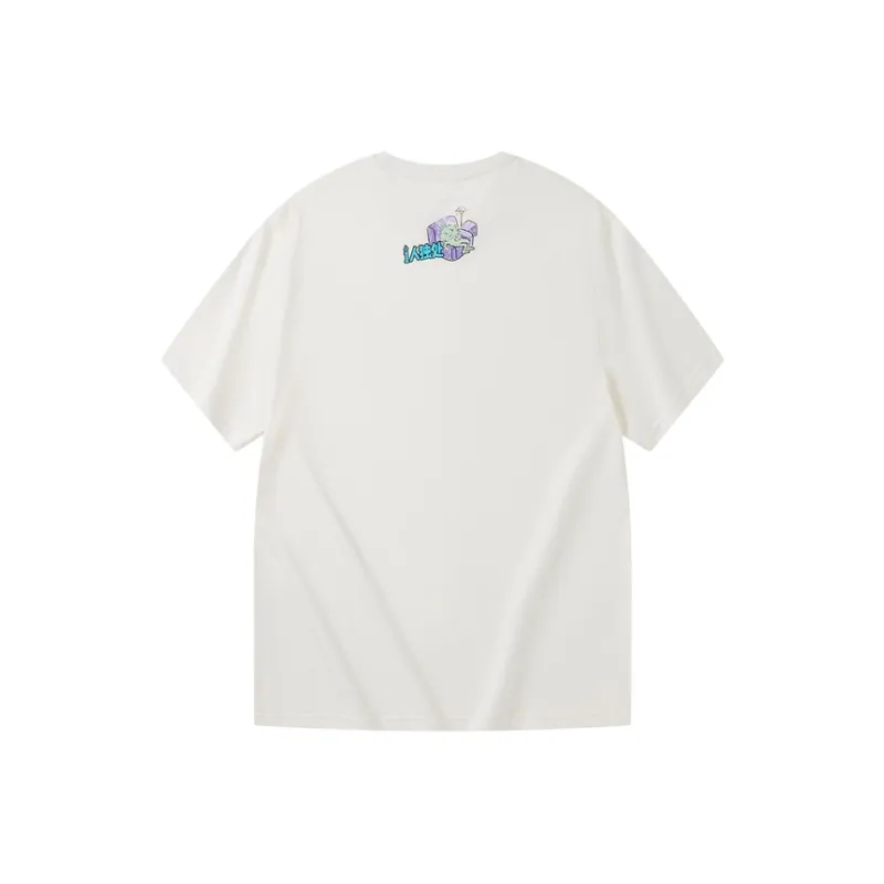 PEAK x CHUN I ZHANSHEN , LIANMINGKUAN T Shirt Unisex Raw White-1