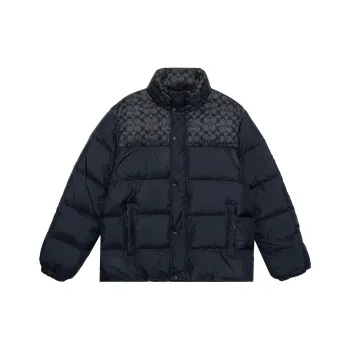 COACH FW22 Down Jacket Men's Navy Blue