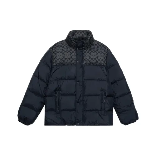 COACH FW22 Down Jacket Men's Navy Blue